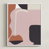 "Ava 1" - Art Print in Ginger Nutmeg by cyrille gulassa - Framed Canvas