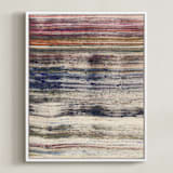 "woven colors II" - Art Print in Woolen by Sumak Studio - Framed Canvas