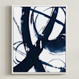 "Quietly Alive" - Art Print in Night by Roann Mathias - Framed Canvas