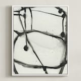 "Plant Cell 3" - Art Print in Black and White by Mary Gaspar - Framed Canvas