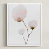 "Mokuren03" - Art Print in Pale Pink by jinseikou - Framed Canvas
