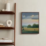 "Bright and Early 3" - Art Print in Field by Stephanie Goos Johnson - In a Room
