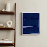 "Blue Wall" - Art Print in Midnight Blue by Marta Crea - In a Room