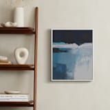 "Rushing Waterfall" - Art Print in Blue Waterfall by AlisonJerry - In a Room