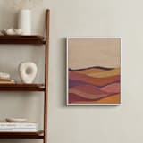 "Desert layers" - Art Print in Rosewood by Annie Shapiro - In a Room