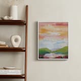 "Leaving Ojai" - Art Print in Vibrant Pink by sue prue - In a Room