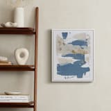 "On the Rocks No. 1" - Art Print in Wedgewood Blue by Julia Contacessi - In a Room