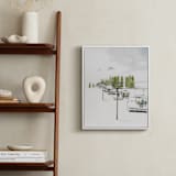 "Ski Lift" - Art Print in Pine by Monica Loos - In a Room