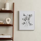 "Greyscale Poppies" - Art Print in greyscale by Shannon Kirsten - In a Room