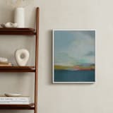 "Morning Walk" - Art Print in Morning Blue by AlisonJerry - In a Room