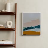 "Moving Mountains I" - Art Print in River Blue by Kayla King - In a Room