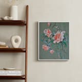 "Arrangement in Rose & Teal" - Art Print in Rose by Sonal Nathwani - In a Room