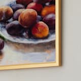 "Summer Plums" - Art Print in Plum by Wendy Keller - Frame Close-up