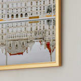 "Seeing Double" - Art Print in Saffron by Sadye Sagov - Frame Close-up