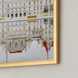 "Seeing Double" - Art Print in Saffron by Sadye Sagov - Frame Close-up