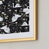 "swan lake" - Art Print in Spring by Shiny Penny Studio - Frame Close-up
