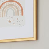 "Rainbow Stars" - Art Print in Sand by Hannah Williams - Frame Close-up