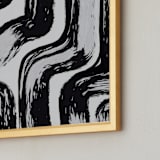 "Mercy" - Art Print in Charcoal by Black Botanic - Frame Close-up