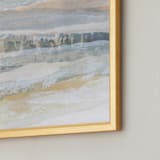 "Glowing Frost III" - Art Print in Dove Grey by Lara Eckerman - Frame Close-up