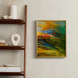 "Aerial Views" - Art Print in Citrus by MGTeevan - In a Room