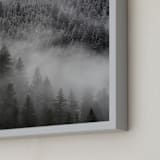 "Into the Fog" - Art Print in Mist by Jenna Holcomb - Frame Close-up