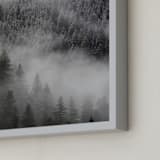 "Into the Fog" - Art Print in Mist by Jenna Holcomb - Frame Close-up
