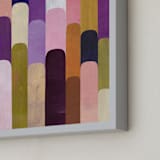 "Tall Order" - Art Print in Aubergine by melanie mikecz - Frame Close-up