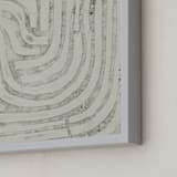 "Maze" - Art Print in Fog Grey by Alisa Galitsyna - Frame Close-up