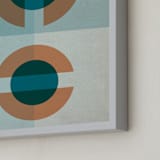 "Cellular" - Art Print in blue slate by Jennifer Morehead - Frame Close-up
