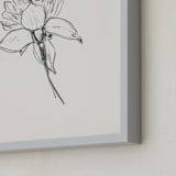 "Fuchsia 2 of 2 Diptych" - Art Print in off white / black by Miranda Mol - Frame Close-up