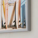 "IF YOU WANNA GO + TAKE A RIDE WITH ME" - Art Print in Surfjack by Summer Strauch - Frame Close-up