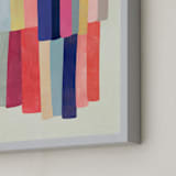 "Barred" - Art Print in White by melanie mikecz - Frame Close-up