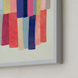 "Barred" - Art Print in White by melanie mikecz - Frame Close-up