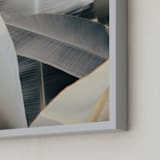 "Metal Leaves" - Art Print in Sterling by Irene Suchocki - Frame Close-up