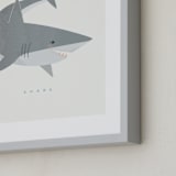 "Shark Fin" - Art Print in steel by Karidy Walker - Frame Close-up