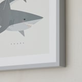 "Shark Fin" - Art Print in steel by Karidy Walker - Frame Close-up