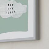 "all the feels" - Art Print in aqua by Lindsay Stetson Thompson - Frame Close-up