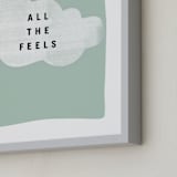 "all the feels" - Art Print in aqua by Lindsay Stetson Thompson - Frame Close-up