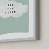 "all the feels" - Art Print in aqua by Lindsay Stetson Thompson - Frame Close-up