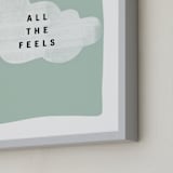 "all the feels" - Art Print in aqua by Lindsay Stetson Thompson - Frame Close-up