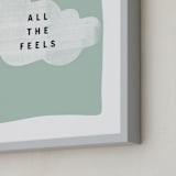 "all the feels" - Art Print in aqua by Lindsay Stetson Thompson - Frame Close-up