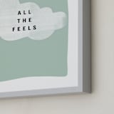 "all the feels" - Art Print in aqua by Lindsay Stetson Thompson - Frame Close-up