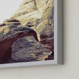"Contour Study No. 1" - Art Print in Sandstone by Courtney Crane - Frame Close-up