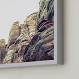 "Contour Study No. 2" - Art Print in Sandstone by Courtney Crane - Frame Close-up