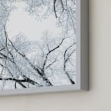 "Winter's Dance No. 1" - Art Print in Icy Aqua by Courtney Crane - Frame Close-up