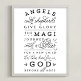 "Giving Glory" - Art Print in black and white by Lea Delaveris - Framed