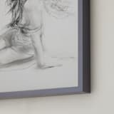 "Greek Goddess" - Art Print in Graphite by Ramnik Velji - Frame Close-up