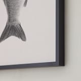 "Fin" - Art Print in Linen White by jinseikou - Frame Close-up