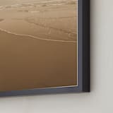 "Water Curves" - Art Print in smokey beach by Katie Buckman - Frame Close-up