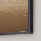 "Water Curves" - Art Print in smokey beach by Katie Buckman - Frame Close-up